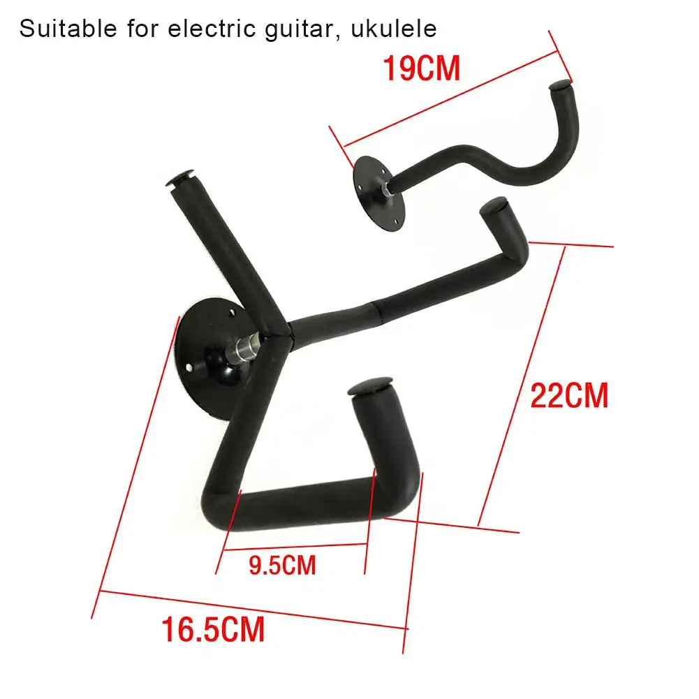 Настенное крепление для гитары, горизонтальный настенный крючок-держатель для гитары, стойка для бас-гитары, крючок для акустической электрогитары, бас-гитары, укулеле - Цвет: forAcoustic Electric