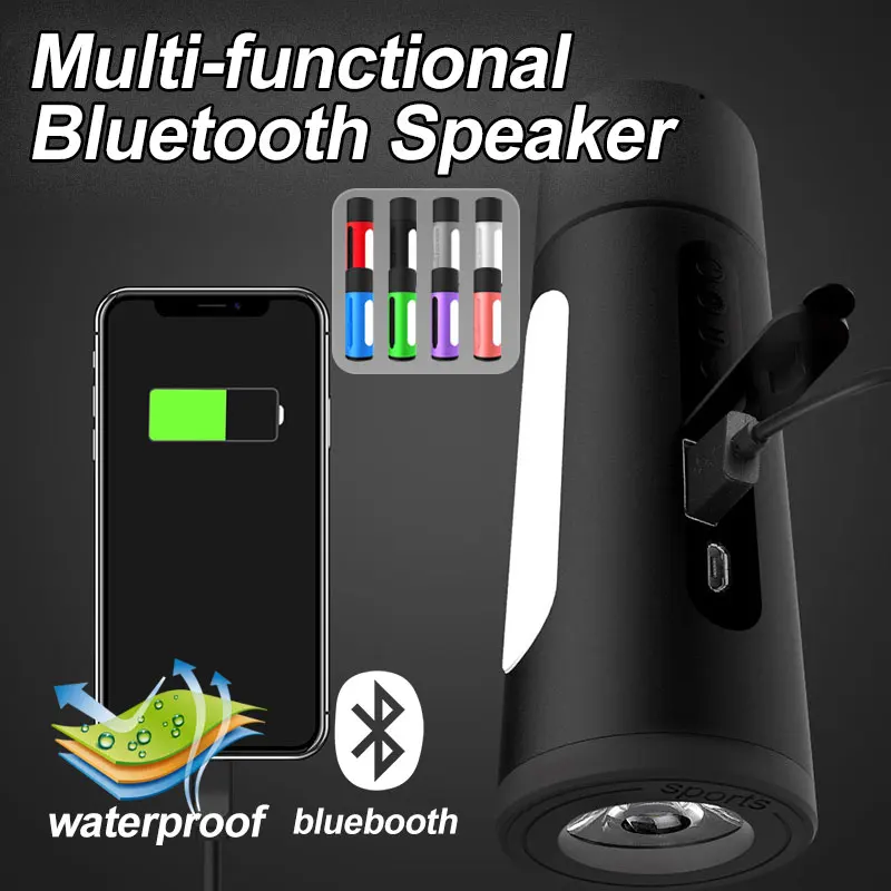 Фонарик беспроводной Bluetooth динамик открытый для верховвечерние езды партии