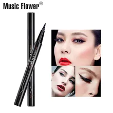 Music Flower, супертонкая водостойкая жидкая подводка для глаз, карандаш, 24 часа, стойкая, водостойкая, суперчерная подводка для глаз, быстросохнущая, брендовый макияж