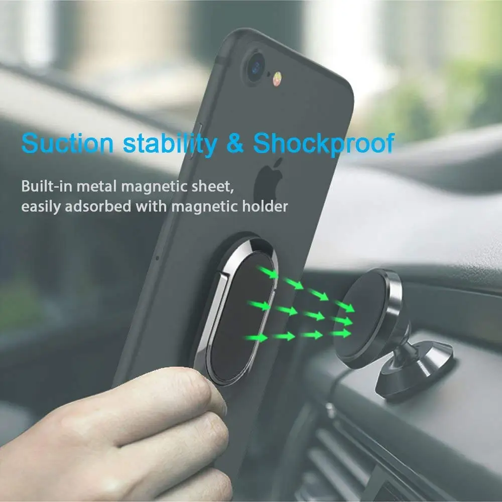 Finger Ring Mobile Phone Smartphone Stand Holder For iPhone X 8 7plus IPAD Samsung S9 S8 cell Smart Phone holder Car Mount Stand