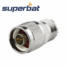 Superbat N-UHF адаптер N штекер UHF SO-239 Jack женский прямой радиочастотный коаксиальный разъем