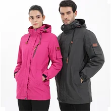 Новая женская и мужская зимняя куртка, длинное пальто для женщин, теплая флисовая ветровка для мужчин и женщин, бархатные куртки, водонепроницаемые ветрозащитные