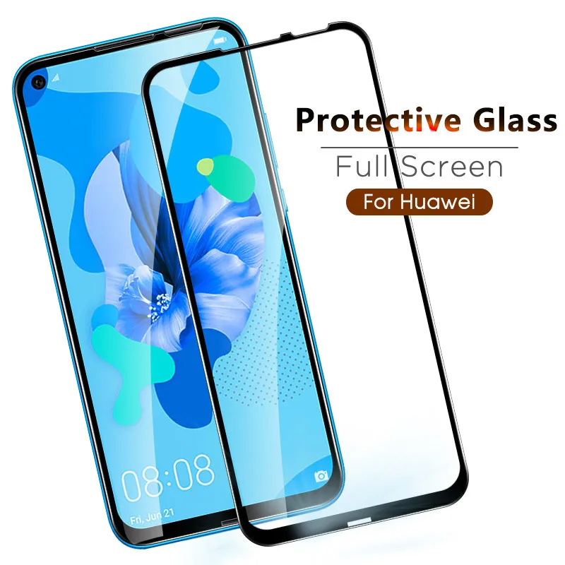 

9h Full Cover Screen Protector For Huawei P20 30 Lite P20 Pro P Smart Z P Smart Plus 2019 Nova 5i Tempered Glass Protective Film