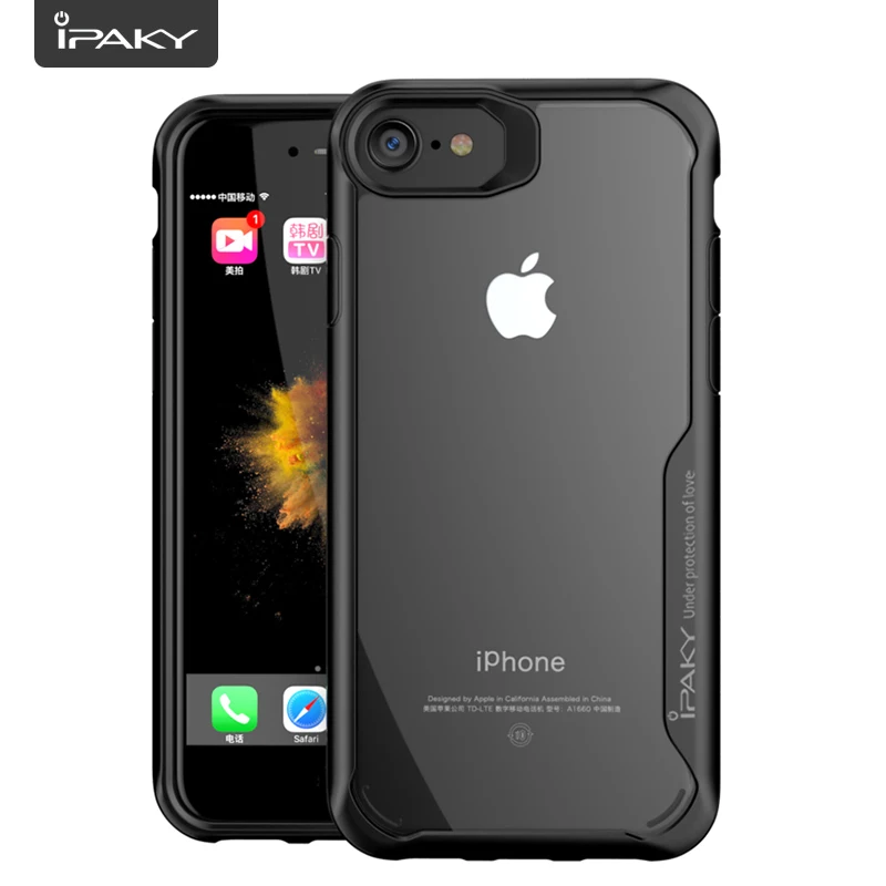 IPaky противоударный чехол для телефона бампер ТПУ на айфон афон iPhone SE 2 2020/6 s/6S/6 Plus/6 s