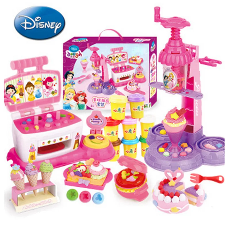 

Disney slime fluffy 3D printer kids slijm clay Non-toxic children handmade puzzle toy princess Color mud Foam DIY Plasticine set