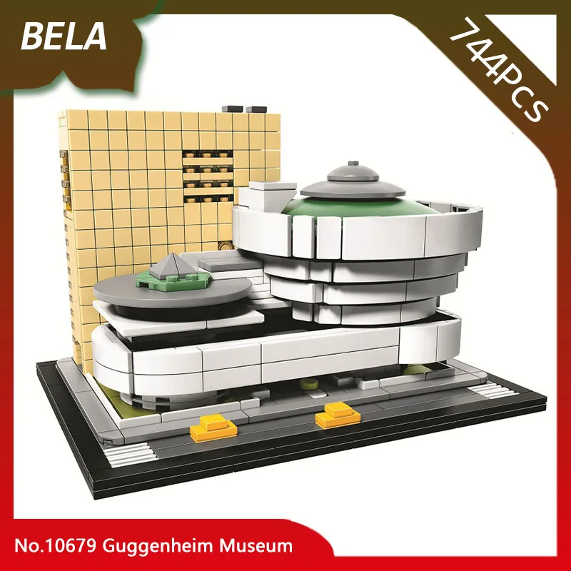 

Bela 10679 Architecture Series 744pcs The Guggenheim Museum Model Building Blocks Compatible with Legoings