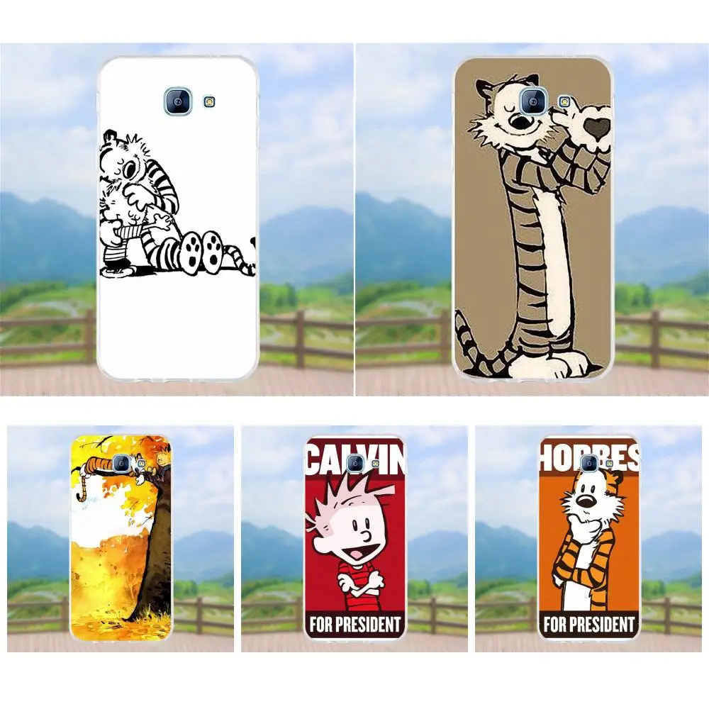 Vvcqod мягкие термополиуретановые Чехлы Capa Calvin и Гоббс для Samsung Galaxy A3 A5 A7 J1 J2 J3 J5 J7 2015