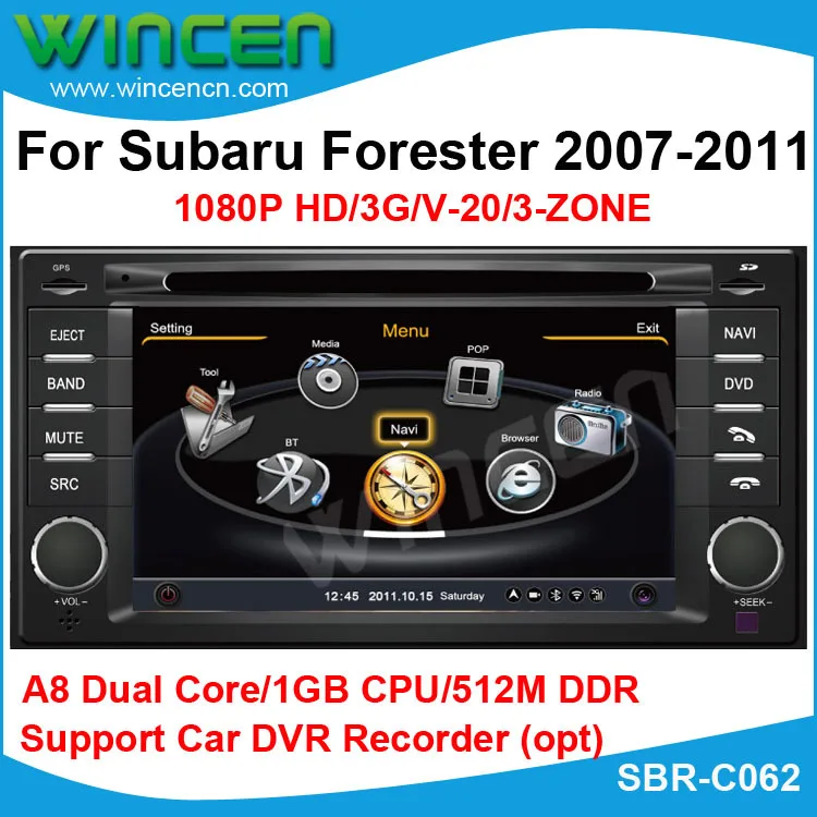 S100 A8 Dual Core6.2"Car DVD GPS Player for Subaru Forester 2007 2011