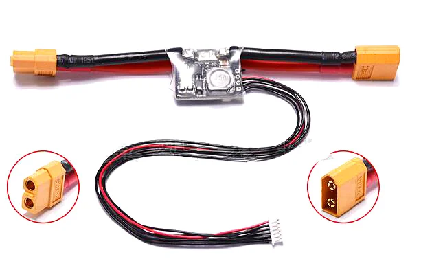 Kopen APM PIX Pixhawk Flight Control huidige sensor T plug XT60 plug galvanometer supply module is fabriek gekalibreerd