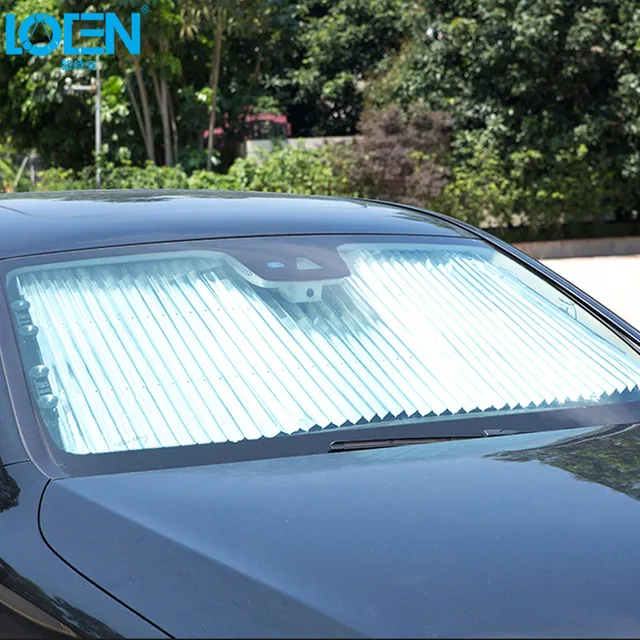 46CM/65CM/70CM/80CM Upgarde Retractbale SUV Truck Car Front Windshield Sunshade Rear Window Sun Visor UV Protection Curtain