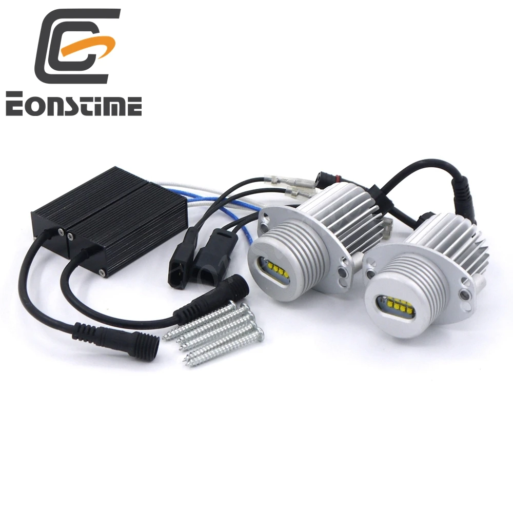 Eonstime 2pcs 40W 8LED Marker Angel Eyes XBD LED Chips 7000K XENON for BMW 3Series E90 E91 325i 325xi 328i 328xi 330i 335i 335xi