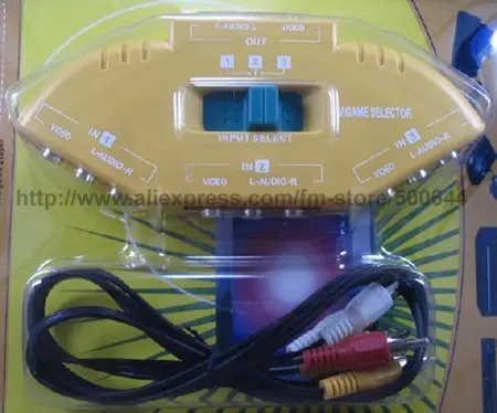 

AV Converter/AV Audio-Video Signal Switcher/3 Input 1 Output Switch/AV Game Selector & 50PCS/Lot DHL/UPS/EMS Free Shipping