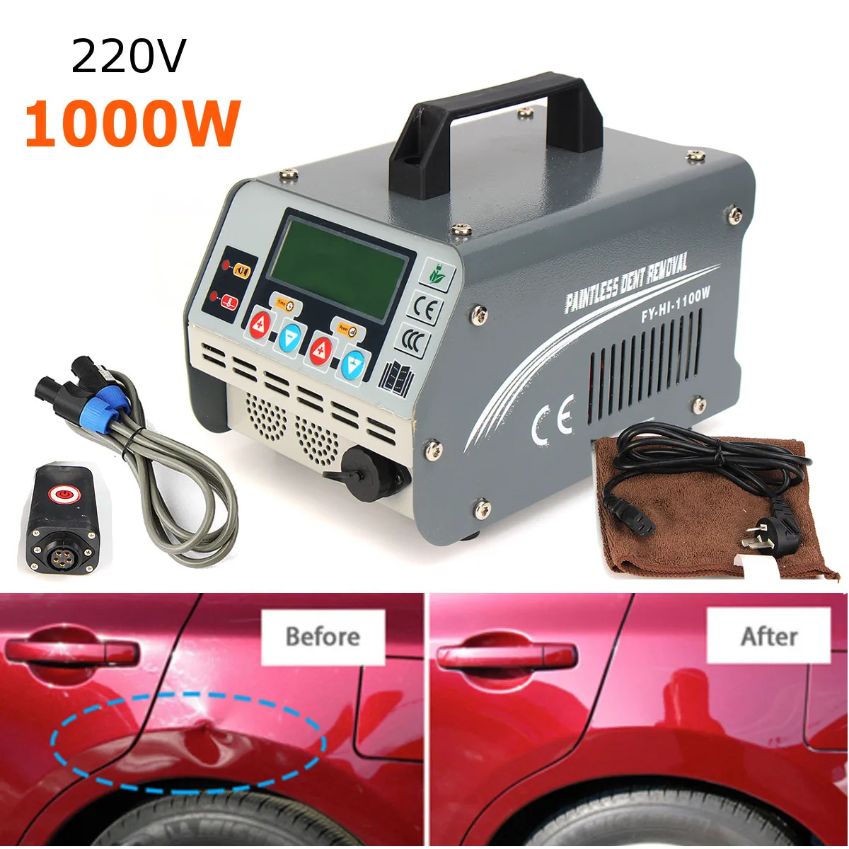 

220V 1100W Car Paintless Dent Repair Remover PDR Induction Heater Hot Box 2018