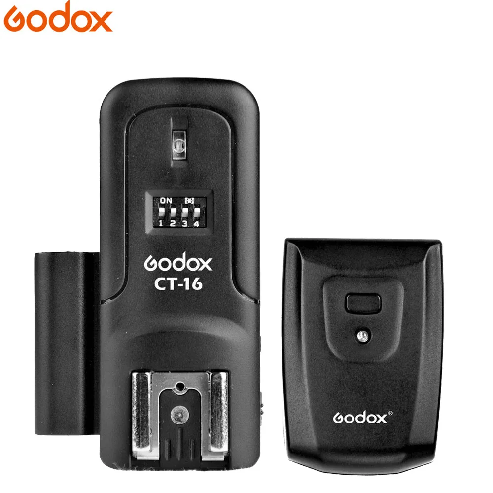 

Godox CT-16 16 Channels Wireless Radio Speedlite Trigger Transmitter +Receiver Set for Canon Nikon Pentax Flash Studio