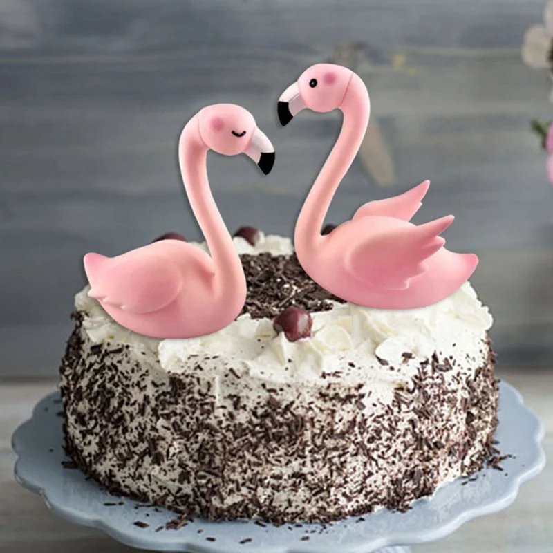 Flamingo Cake Decoration Pink Sitting Flamingo Cake ...