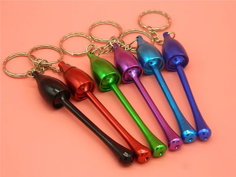 1 PC Fashion Key chain Mushroom Head Smoking Pipe Tobacco Weed Pipe