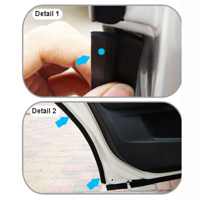 C-Z столб Автомобильная дверная рама края EPDM Резиновая водонепроницаемая защита от пыли звукоизоляция уплотнительные полосы отделка звукоизоляция