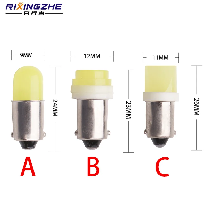 RXZ 100 шт. Автомобильная лампочка BA9S T4W H6W светодиодный 3D cob светодиодный Белый Автомобильный горизонтальный Клин Parker лампа для внутреннего освещения 57 233 W6W T11 светодиодный