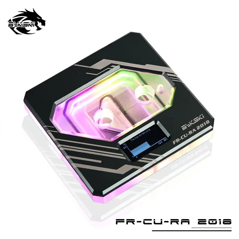 Bykski FR CU RA 2018 CPU Water Cooling Block Temperature display with