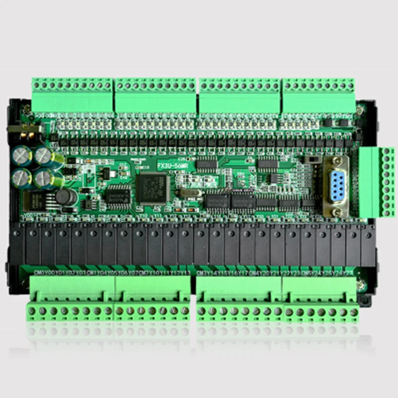 

1Pc With Base High Speed Industrial Board Plc Control Board FX3U-56MR/60MR FX3U 56MR Support Gx-develoer Gx-work