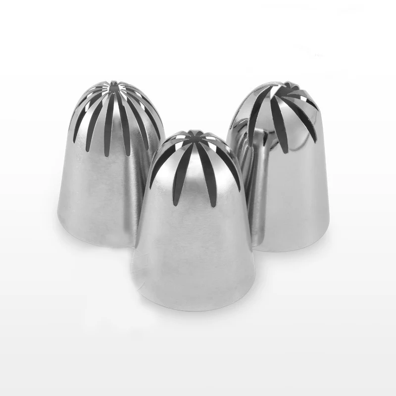 

Big size DIY Cream Cake Icing Piping Nozzles Pastry Tips Fondant Cake Decorating Tip Stainless Steel Nozzle Baking 1pc
