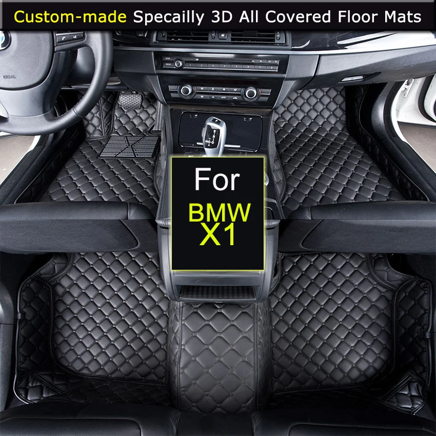 Car Floor mats for BMW X1 xDrive Car styling Foot Rugs Carpets 3D All