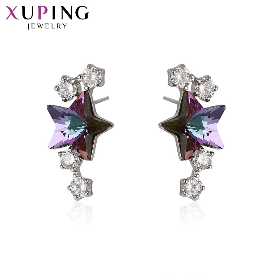 Xuping классические серьги для женщин в форме звезды кристаллами от Swarovski