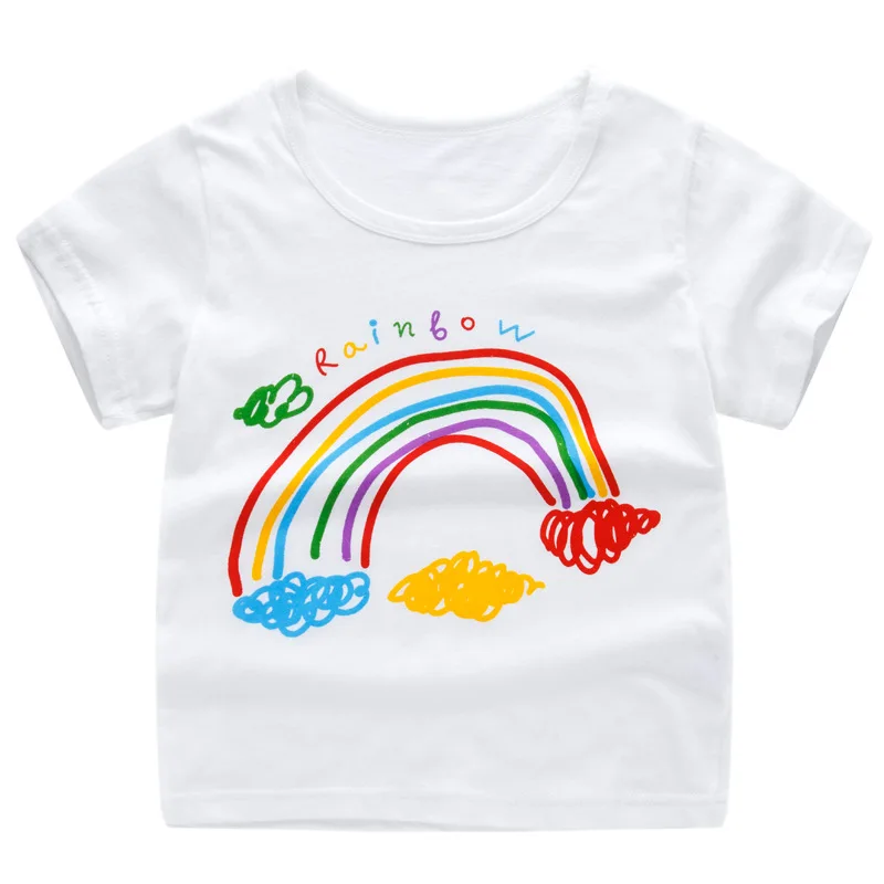 Летняя детская футболка для мальчиков и девочек хлопковая одежда детская футболка с короткими рукавами динозавр Бенди форнит figuas - Цвет: Тёмно-синий