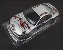 S009 S15 1/10 1:10 PVC carrocería pintada para 1/10 manía DEL RC racing car 2 unids/lote envío gratis