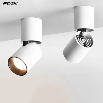 

Dimmable 360° Rotation LED Downlights 9W12W15W COB LED Ceiling SpotLights 110~220V LED Wall Lamp Warm Cold White Indoor Lighting