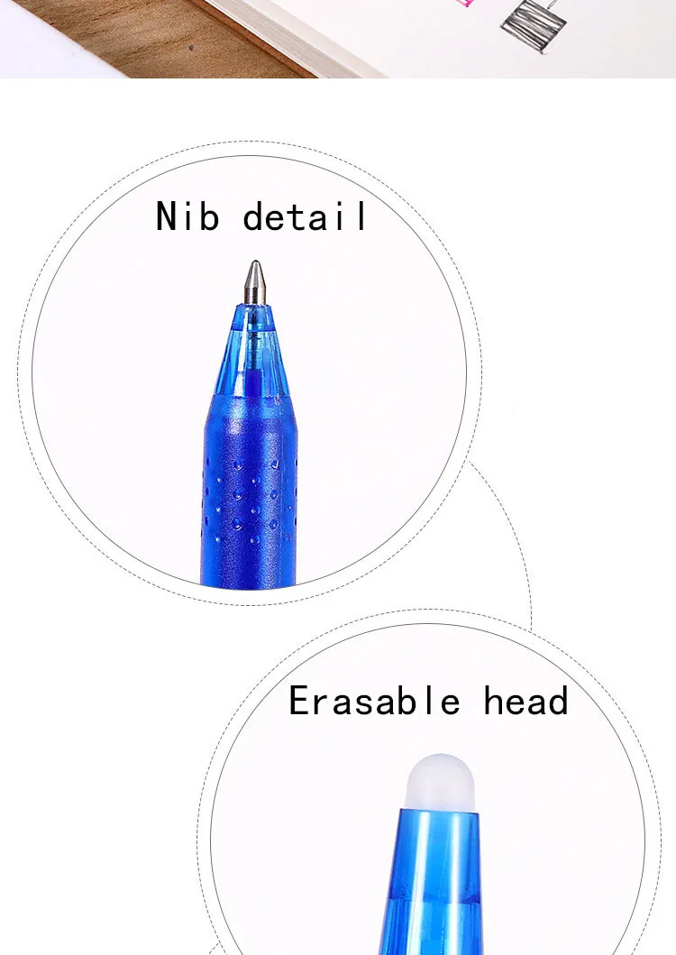 1 шт. 0,5 мм фрикционный стирающийся ручка 8 стилей Радужная стираемая ручка лучшие продажи гелевая ручка