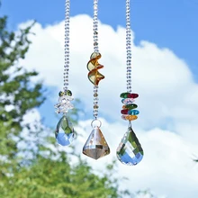 H& D стеклянный хрустальный шар Радуга производитель Висячие солнечные Ловец Окно Солнце Ловец подарок, упаковка из 3