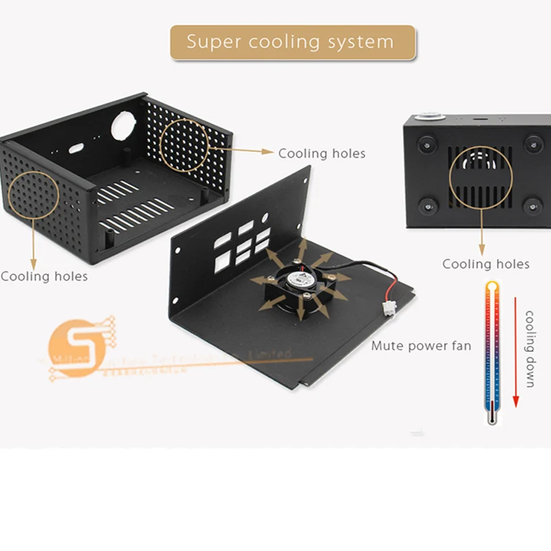 Raspberry Pi X820(X800) SSD и HDD плата хранения соответствующий металлический чехол/корпус+ выключатель питания+ вентилятор охлаждения комплект