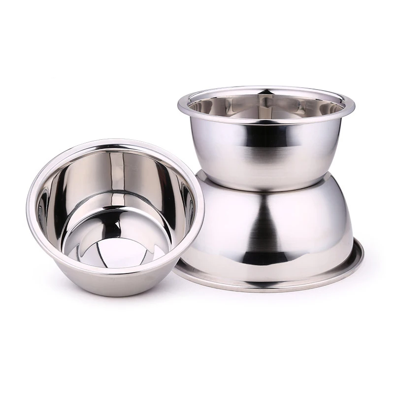 High quality Multi Function Thickening Stainless Steel Single Layer Bowl Round Soup Bowl Pot