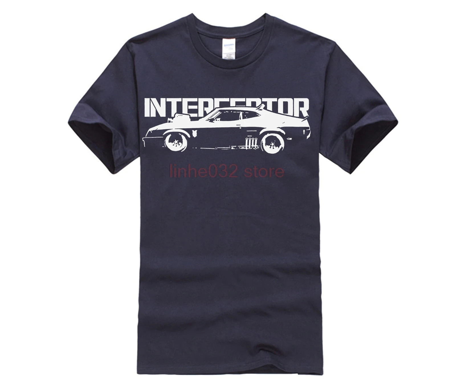 Новый Mad Max Interceptor Muscle Car Графический Хлопок Blac Футболка мужская черная с коротким рукавом Хлопок Хип-Хоп Футболка с принтом
