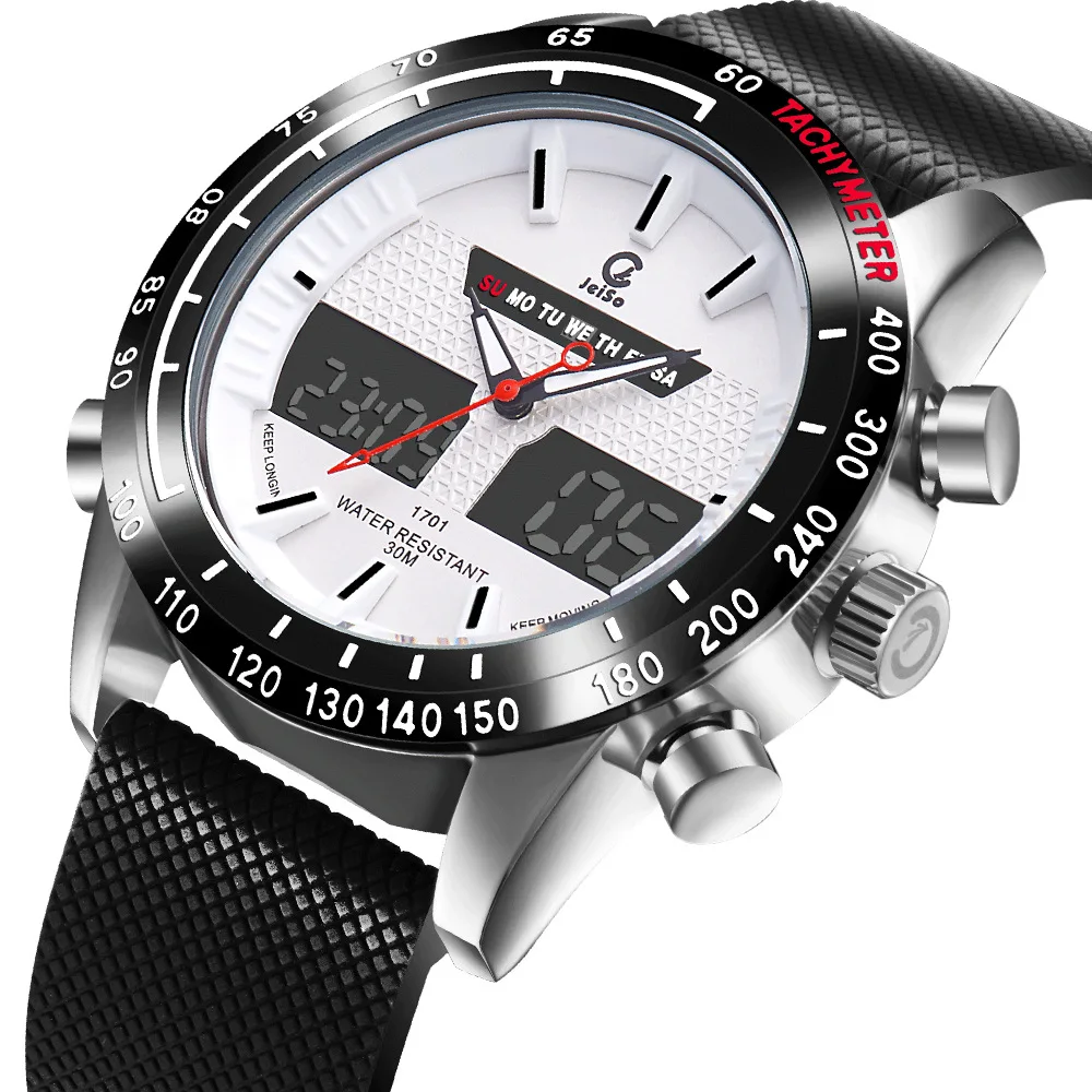 

Sinobi Multifunctional Waterproof Watch Dual Display Liquid Crystal