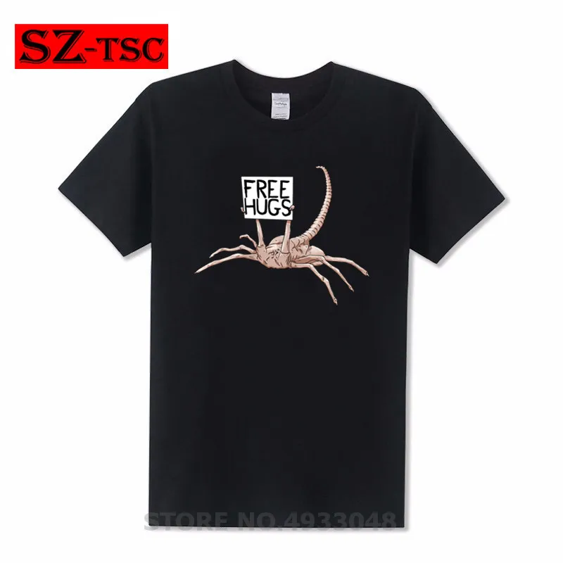 Чужой Скорпион Beg Free Hugs Футболка Мужская Супер Saiyan s сын Новый 2019 Лето Топы Camiseta