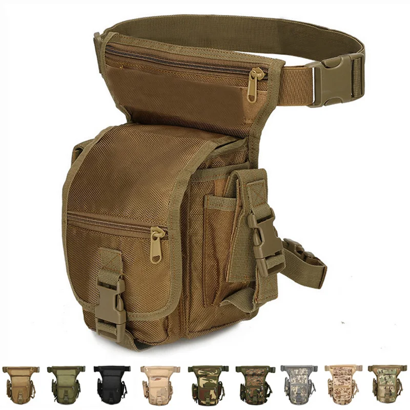 Тактическая поясная сумка, сумка для ног, сумка для бедра, многофункциональная сумка для походов, кемпинга, охоты, спорта на открытом воздухе, 9 цветов