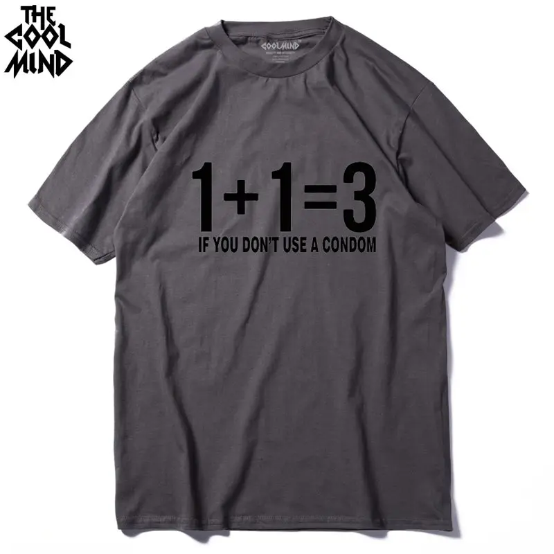 

COOLMIND FU0115A Hip Hop 100% Cotton FUNNY MEN Tshirt casual o-neck Men's Summer Mens Funny Print T-shirts Men Tee Shirts