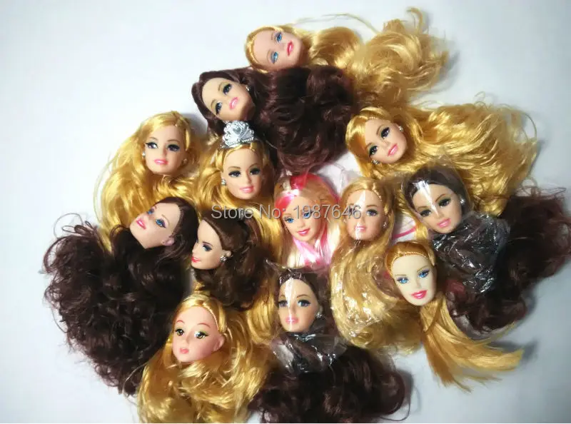 New Arrival Genuine Girls Doll Accessories 20 pcs 10 pcs Random Send heads 10 pcs shoes