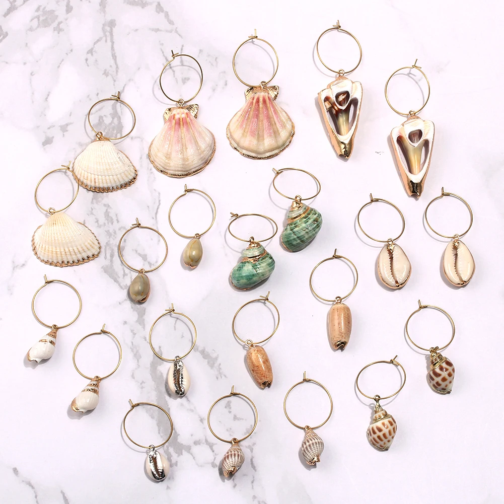 

Korea Earrings Shell Earrings Korea Dangle Statement Drop Earrings for Girls Best Friend Gift for Women