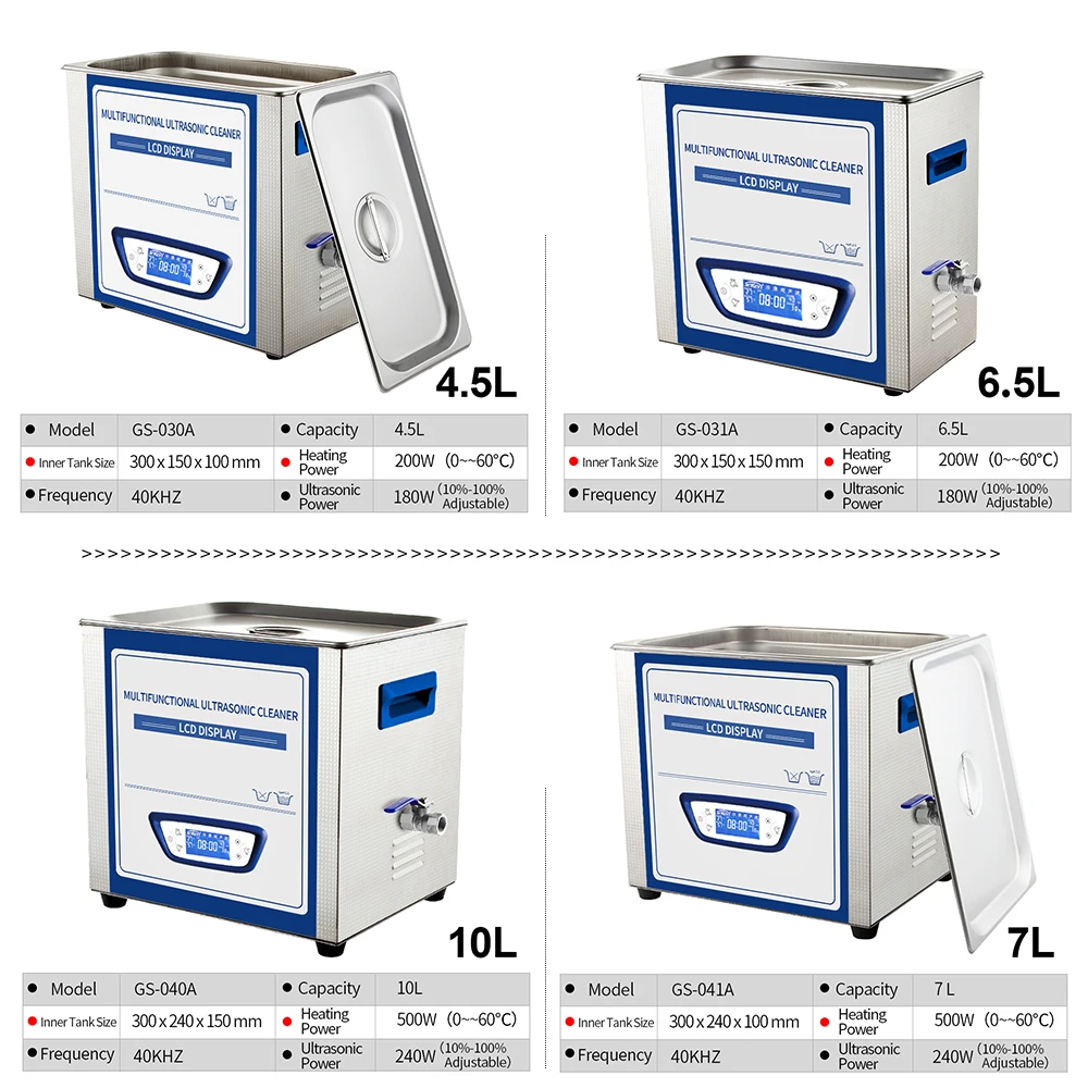 Цифровой Ультра звуковой очиститель 6.5L для ванной беззвучная Частота развертки дегазации стоматологическое оборудование металлическая часть авто degas звуковая стиральная машина