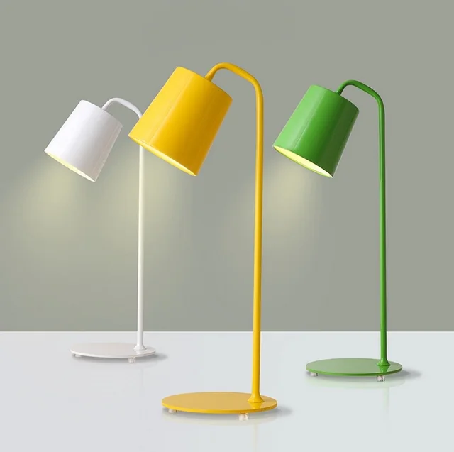 Personality Office Desk Lights Nordic Modern Simple Lamps Iron Personality Office Desk Lights Nordic Modern Simple Lamps Iron Eye Study Reading Work Led Table