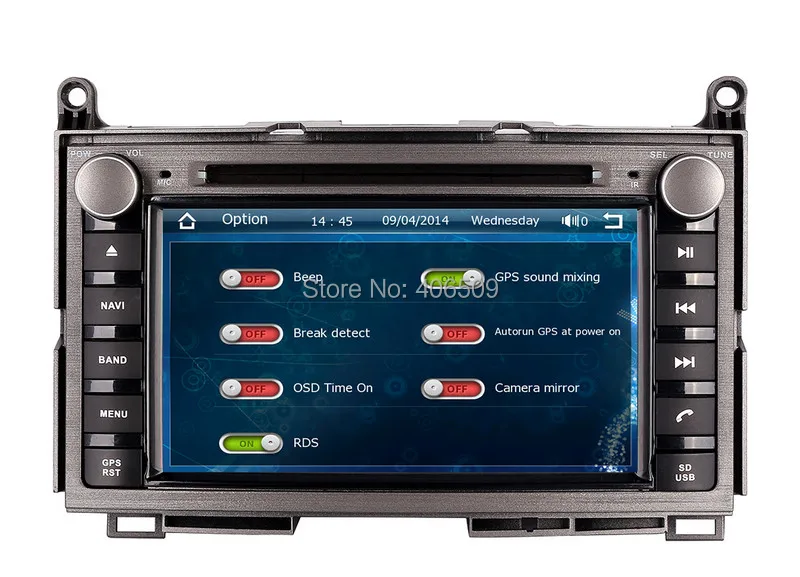 Perfect In Dash Auto Radio Car DVD Player for Toyota Venza 2008-2013 with GPS Navigation Bluetooth Map USB AUX Auto Audio Multimedia 3