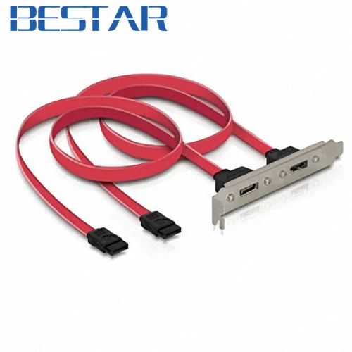 2 порта SATA II внутренний к eSATA внешний кронштейн pci Расширение кабель|sata ii|sata extension