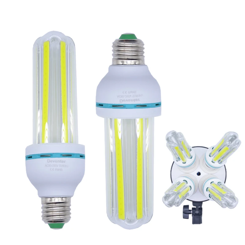 

2PCS COB LED High brightness No flicker frequency Light Bulb Photo Studio Photographic Lighting softbox special use 20W 110-240V