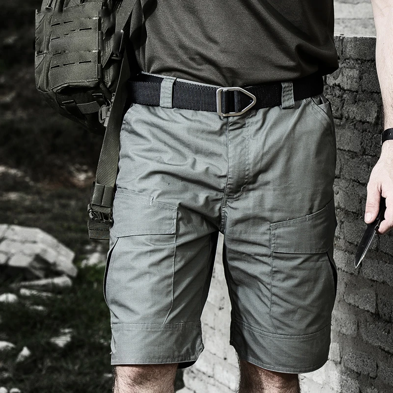 50% OFF New Summer Military Waterproof Tactical Cargo Shorts Men Teflon Camouflage Army Military Short Men casual Shorts