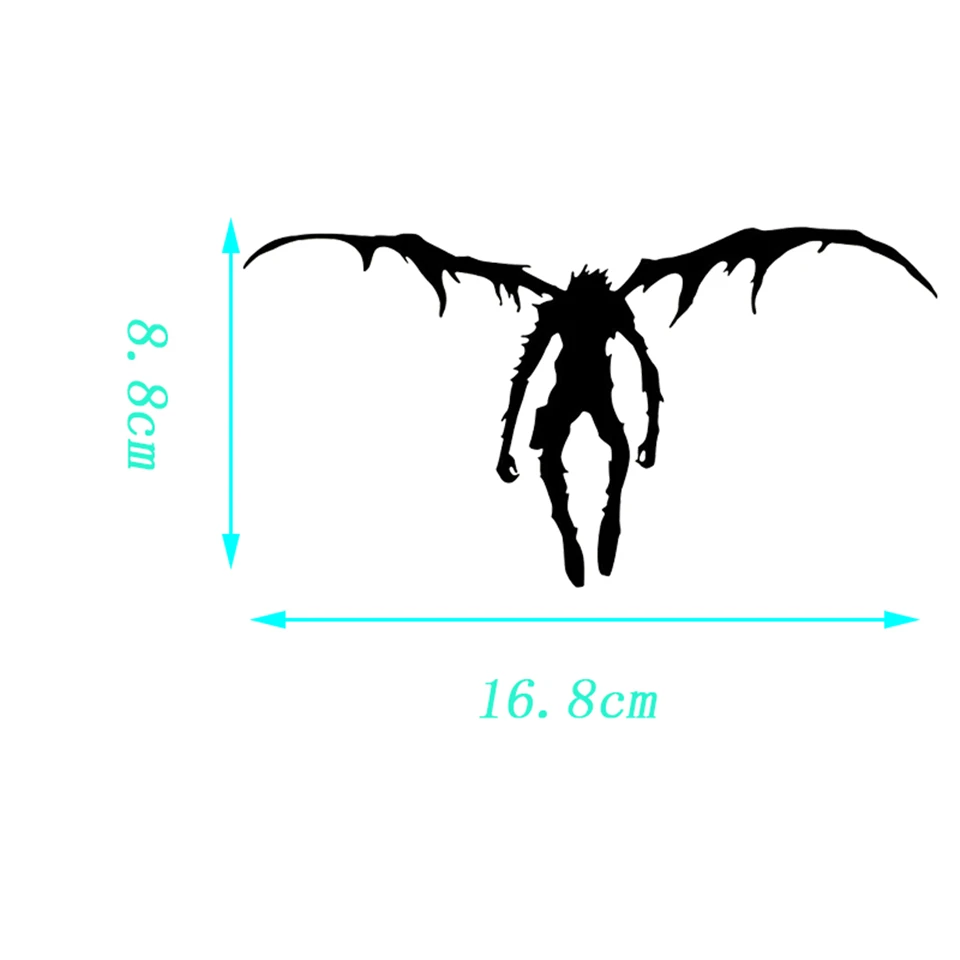 Death Note Ryuk Fashion Vinyl Car Sticker Car-Styling Creative Car Body Window Wall Reflective Decorative Stickers 16.8cm8 (6)_