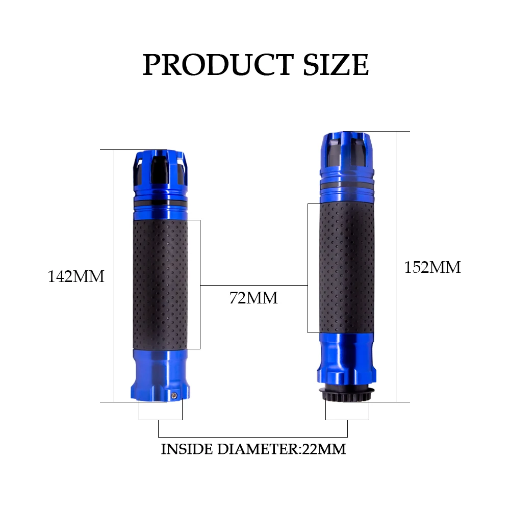 Glowtec Универсальный 7/8 ''22 мм CNC рукоятки для мотоциклов гоночного руля ручка для KTM Honda kawasaki Yamaha Suzuki Ducati Hyosu