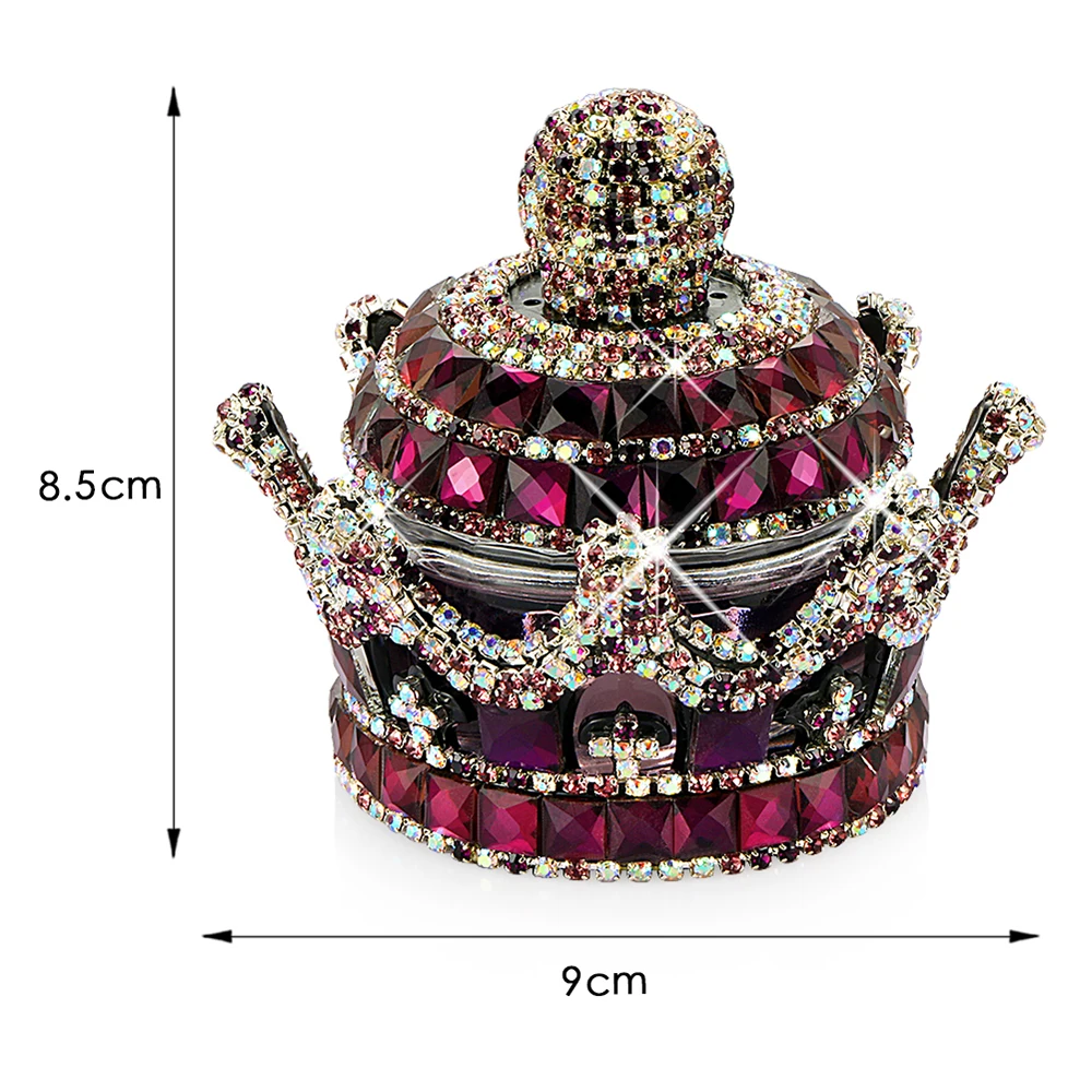 Украшение для парфюмерных изделий автомобиля кристалл алмаза корона форма освежитель воздуха диффузор авто украшение приборной панели подарки